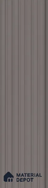 Brown Plain Colour Louver PN 00631 8 ft x 4 inch Charcoal Panel - 11 mm | Suitable for Feature Wall, TV Unit & Living Room | Width is Subjected to 5% Variation