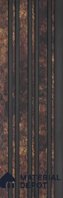 Wooden Look PN 00655 8 ft x 4.8 inch Charcoal Panel - 11 mm | Suitable for Feature Wall, TV Unit & Living Room | Width is Subjected to 5% Variation