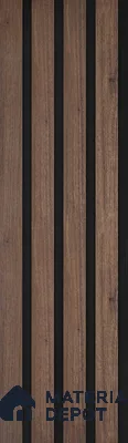 Wooden Look PN 05547 8 ft x 6 inch Charcoal Panel - 7 mm | Suitable for Feature Wall, TV Unit & Living Room | Width is Subjected to 5% Variation