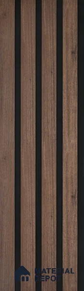Wooden Look PN 05547 8 ft x 6 inch Charcoal Panel - 7 mm | Suitable for Feature Wall, TV Unit & Living Room | Width is Subjected to 5% Variation