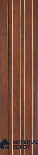 PN 06831 9.2 ft x 5 inch Charcoal Louvers/Panels - 12 mm