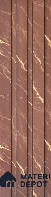 Mocha Brown Marble Look PN 06850 9.2 ft x 4.9 inch Charcoal Panel - 12 mm | Suitable for Living Room, Bedroom & TV Cabinet | Width is Subjected to 5% Variation