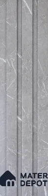 Cloud Grey Marble Look PN 06851 9.2 ft x 4.9 inch Charcoal Panel - 12 mm | Suitable for Living Room, Bedroom & TV Cabinet | Width is Subjected to 5% Variation