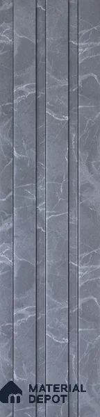PN 06852 9.2 ft x 5 inch Charcoal Louvers/Panels - 12 mm