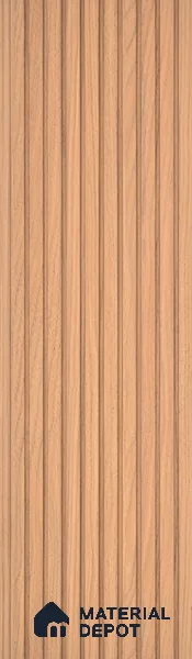 PN 06910 8 ft x 6 inch Charcoal Louvers/Panels - 6 mm