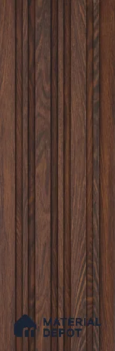 Brown Wooden Look Charcoal Louver/Panel 9.5 ft x 4.9 inch - 8 mm | Ideal for Feature Wall, Living Room, Bedroom, Home, TV Unit | PN 07052
