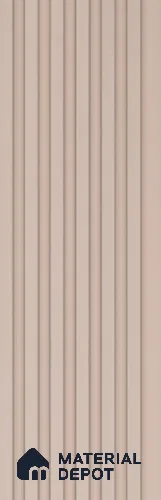 Cream Plain Colour Look Charcoal Louver/Panel 9.5 ft x 4.9 inch - 10 mm | Ideal for Feature Wall, Living Room, Bedroom, Home, TV Unit | PN 07071