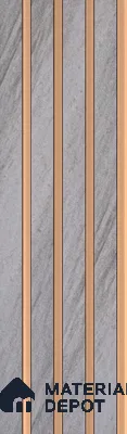 Cloud Grey Stone Look PN 07121 9.5 ft x 6 inch Charcoal Panel - 6 mm | Suitable for Feature Wall, TV Unit & Living Room | Width is Subjected to 5% Variation