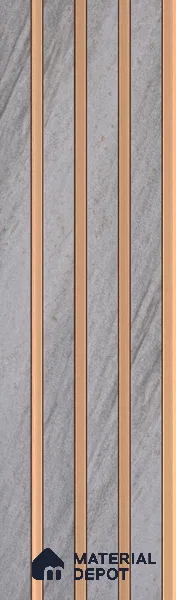 Cloud Grey Stone Look PN 07121 9.5 ft x 6 inch Charcoal Panel - 6 mm | Suitable for Feature Wall, TV Unit & Living Room | Width is Subjected to 5% Variation