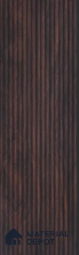 Brown Wooden Look Charcoal Louver/Panel 9.5 ft x 6 inch - 6 mm | Ideal for Feature Wall, Living Room, Bedroom, Home, TV Unit | PN 07132