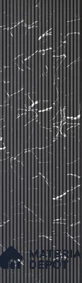 Dark Grey Marble Look PN 07136 9.5 ft x 6 inch Charcoal Panel - 6 mm | Suitable for Feature Wall, TV Unit & Living Room | Width is Subjected to 5% Variation