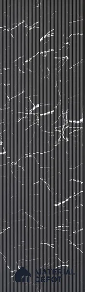 Dark Grey Marble Look PN 07136 9.5 ft x 6 inch Charcoal Panel - 6 mm | Suitable for Feature Wall, TV Unit & Living Room | Width is Subjected to 5% Variation