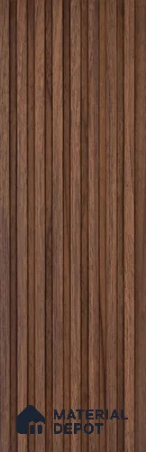 Brown Wooden Look Charcoal Louvers 9.5 ft x 5 inch 11 mm | Ideal For Feature Wall, Living Room, Bedroom, Home, Office | PN 07643