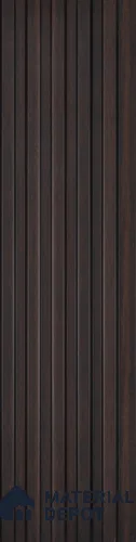 Brown Wood PN 07708 9.1 ft x 5 inch Charcoal Louvers/Panels - 12 mm | Suitable for Feature Wall, TV Unit & Living Room | Width is Subjected to 5% Variation