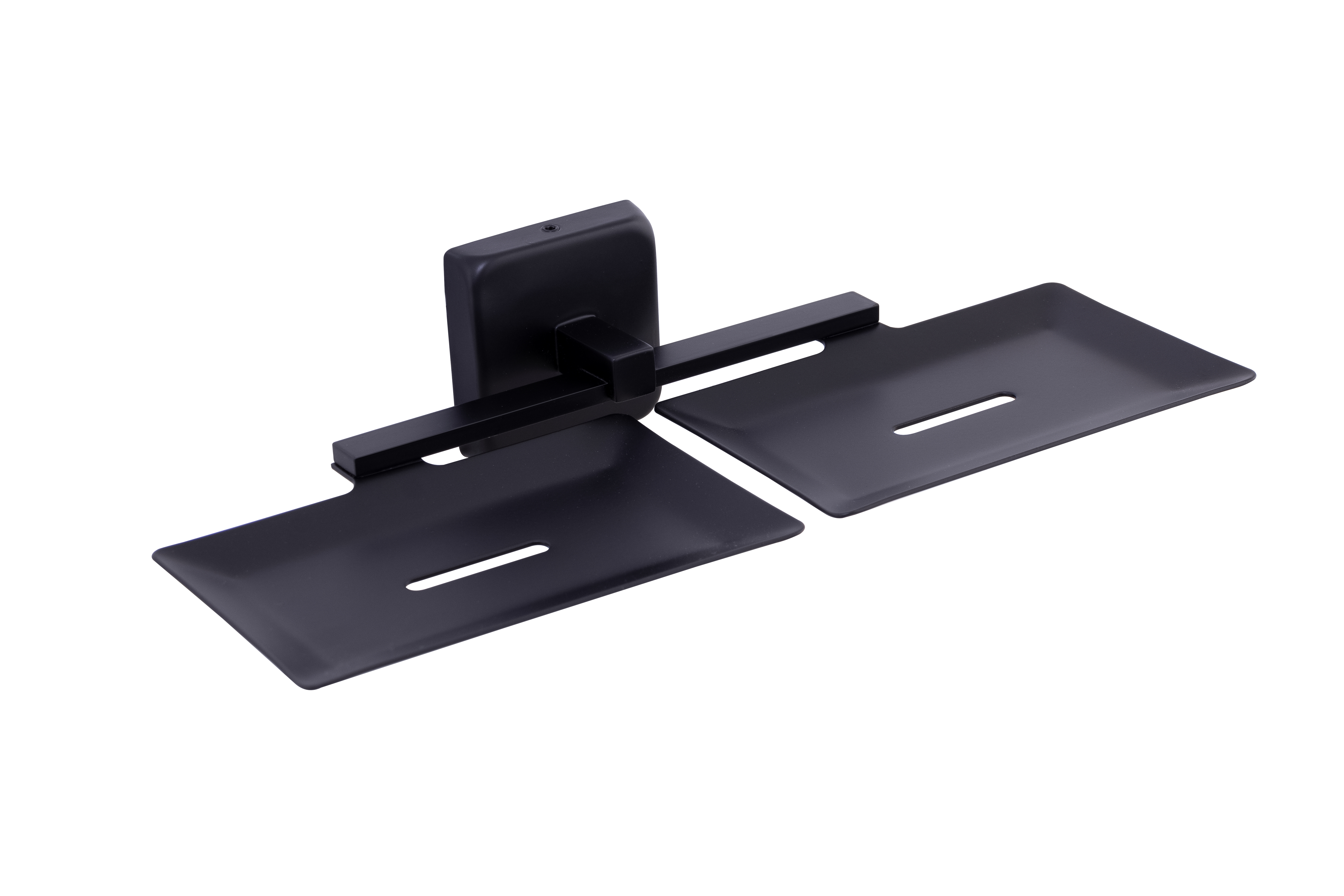 Double Soap Dish 9105-DSD Robiee Black Matt Finish SS 304 | 5 Years Warranty