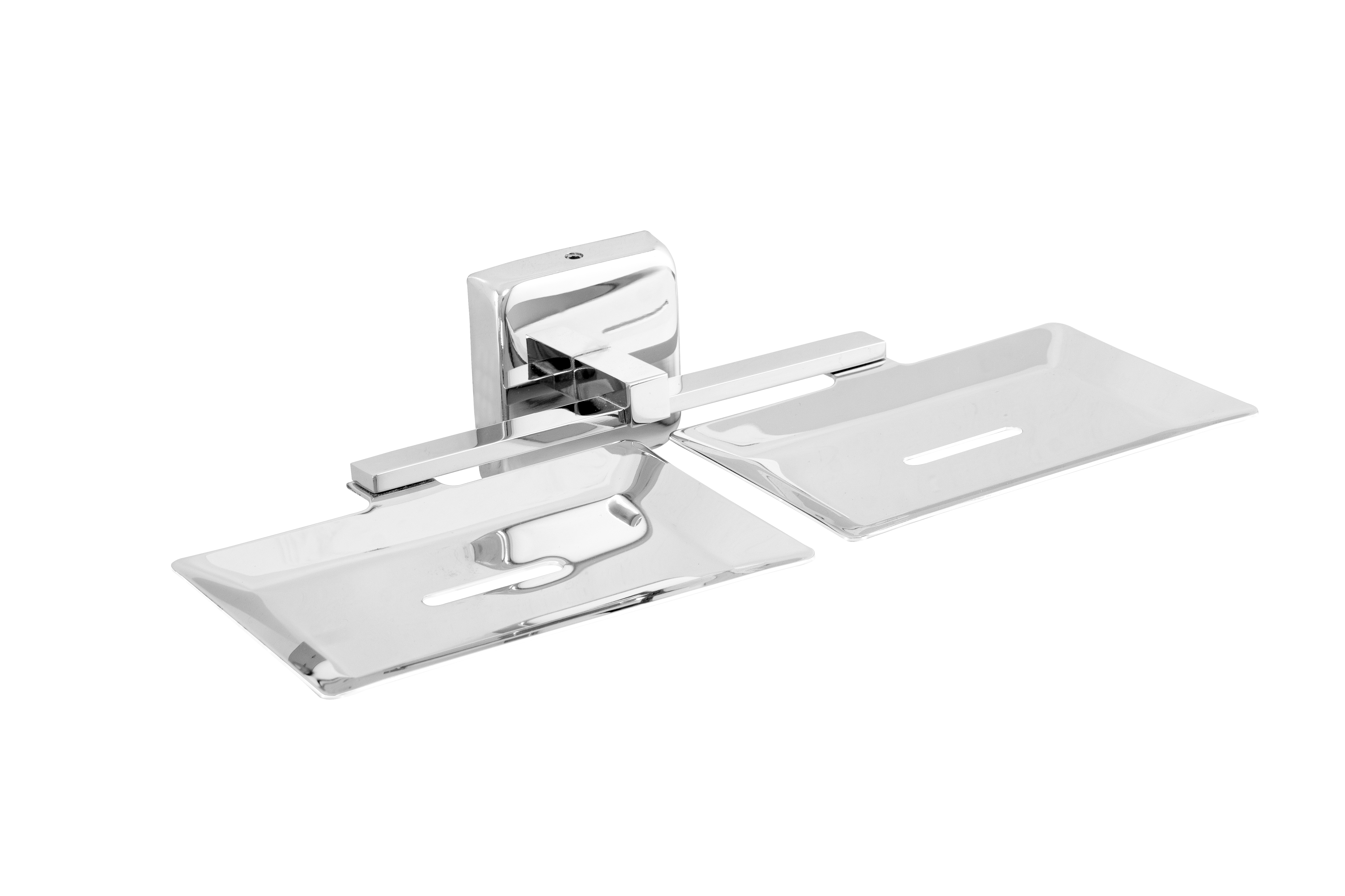 Double Soap Dish 9105-DSD Robiee Chrome Finish SS 304 | 5 Years Warranty