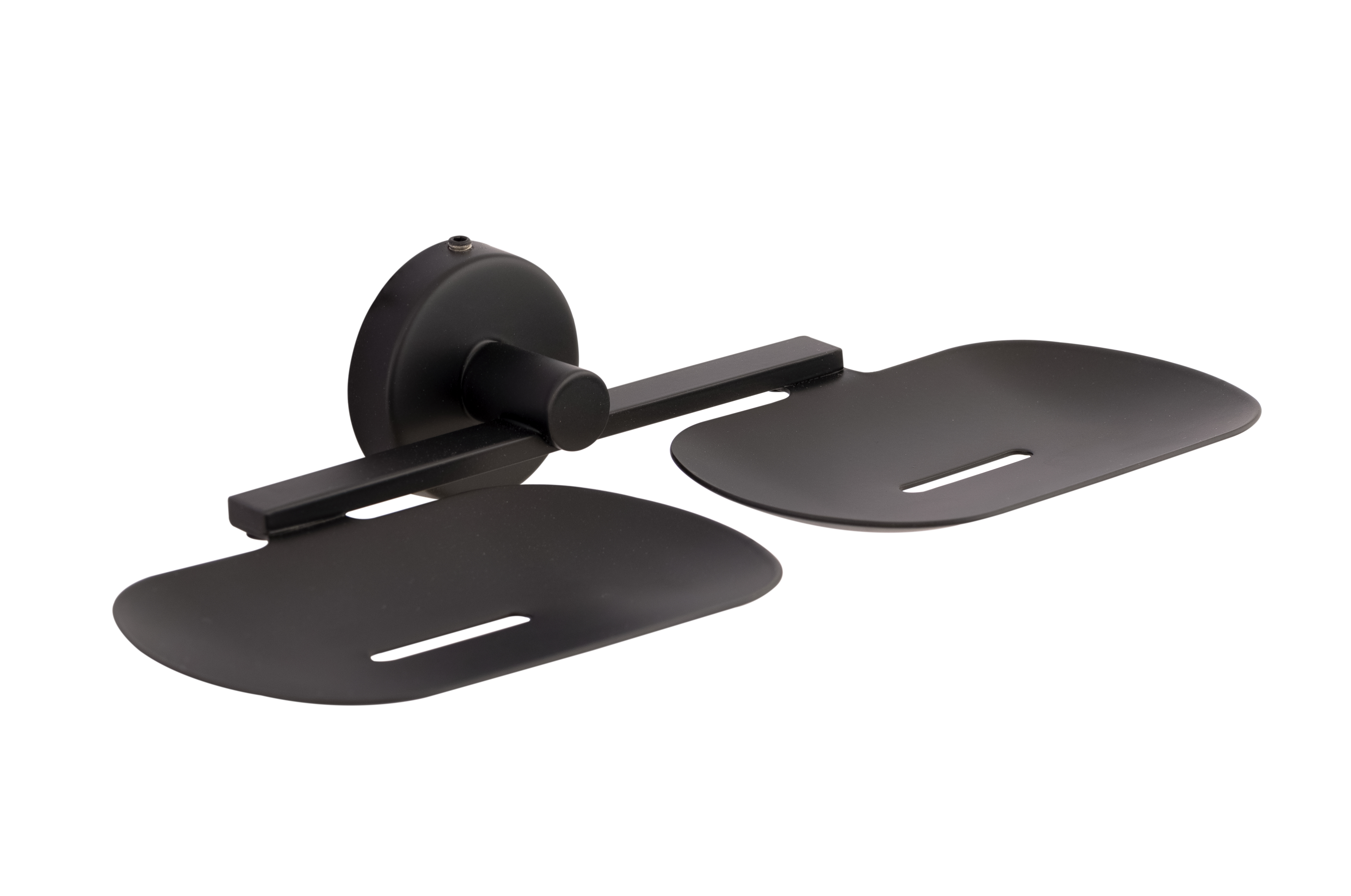 Double Soap Dish 9205-DSD Toucan Black Matt Finish SS 304 | 5 Years Warranty