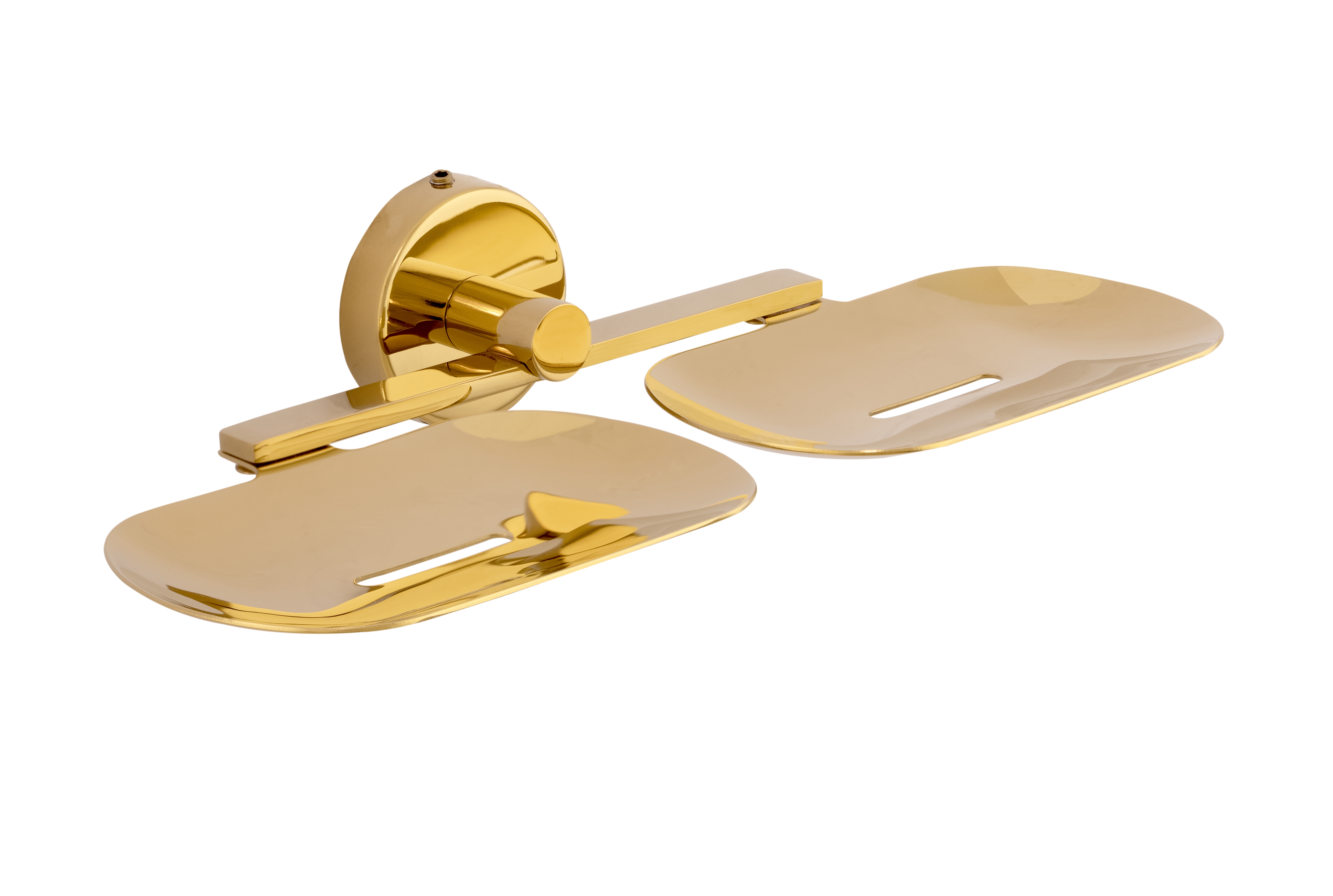 Double Soap Dish 9205-DSD Toucan Gold Finish SS 304 | 5 Years Warranty