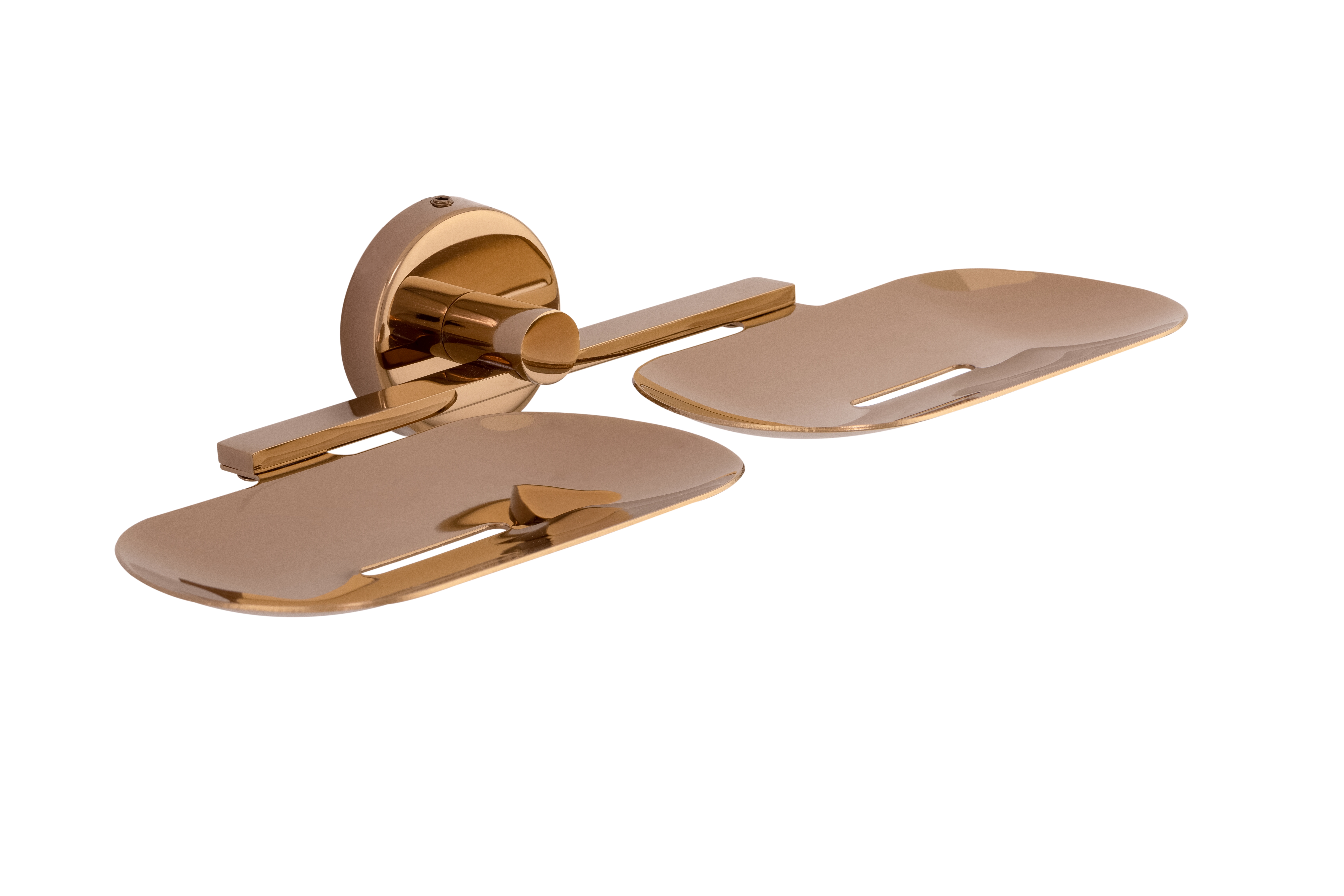 Double Soap Dish 9205-DSD Toucan Rose Gold Finish SS 304 | 5 Years Warranty