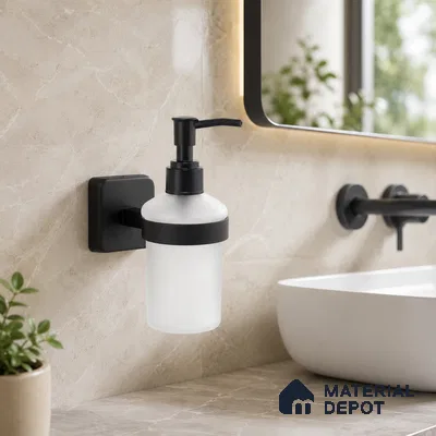 Liquid Soap Dispenser 9108-LSD Robiee Black Matt Finish SS 304 | 5 Years Warranty