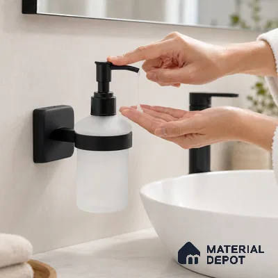 Liquid Soap Dispenser 9108-LSD Robiee Black Matt Finish SS 304 | 5 Years Warranty