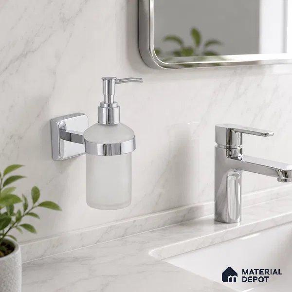 Liquid Soap Dispenser 9108-LSD Robiee Chrome Finish SS 304 | 5 Years Warranty