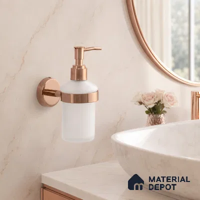 Liquid Soap Dispenser 9308-LSD Toucan Rose Gold Finish SS 304 | 5 Years Warranty