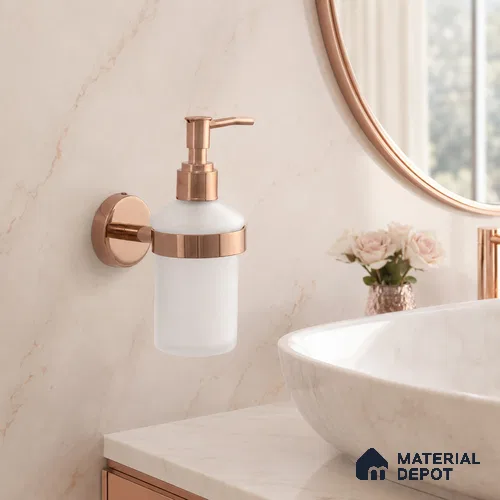 Liquid Soap Dispenser 9308-LSD Toucan Rose Gold Finish SS 304 | 5 Years Warranty