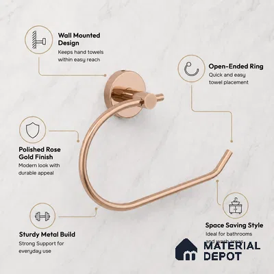 Napkin Ring with Full Round Back 9503-NP Toucan Rose Gold Finish SS 304 | 5 Years Warranty