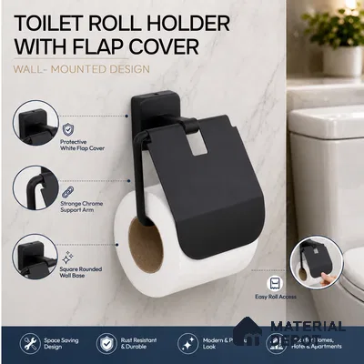 Paper Holder 9110-PH Robiee Black Matt Finish SS 304 | 5 Years Warranty