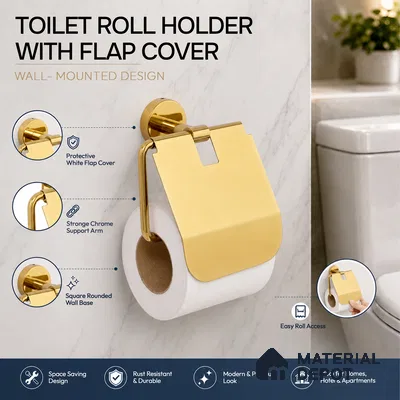 Paper Holder 9310-PH Toucan Gold Finish SS 304 | 5 Years Warranty