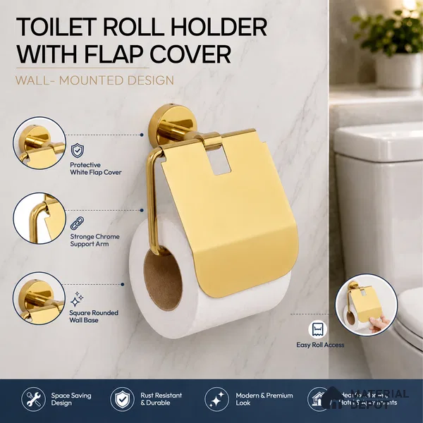 Paper Holder 9310-PH Toucan Gold Finish SS 304 | 5 Years Warranty