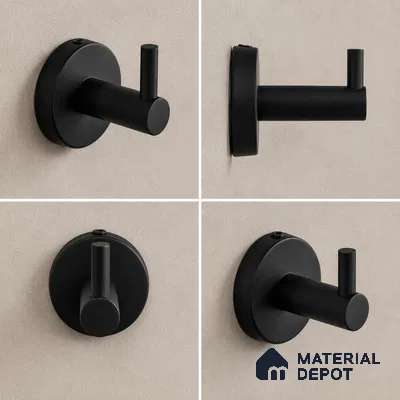 Rob Hook 9306-RH Toucan Black Matt Finish SS 304 | 5 Years Warranty
