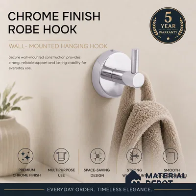 Rob Hook 9306-RH Toucan Chrome Finish SS 304 | 5 Years Warranty