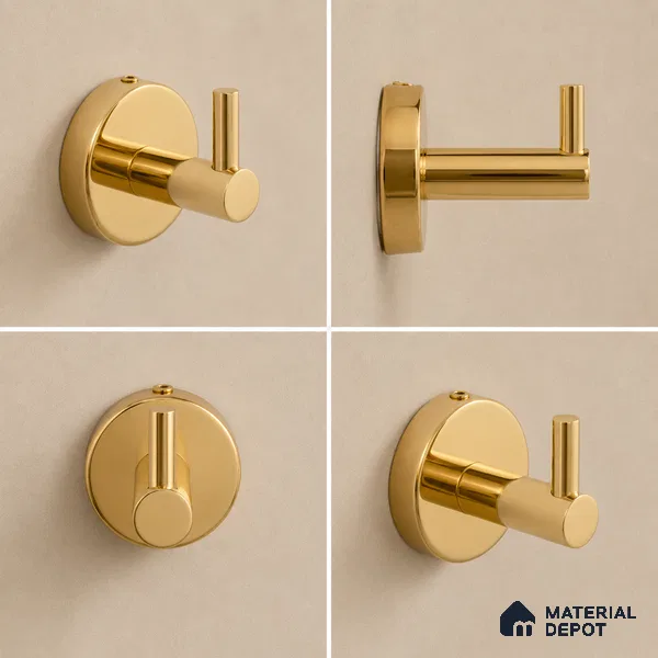 Rob Hook 9306-RH Toucan Gold Finish SS 304 | 5 Years Warranty