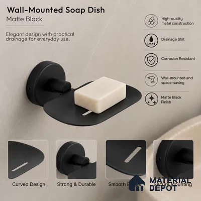 Soap Dish 9204-SD Toucan Black Matt Finish SS 304 | 5 Years Warranty