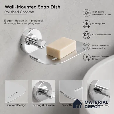 Soap Dish 9204-SD Toucan Chrome Finish SS 304 | 5 Years Warranty