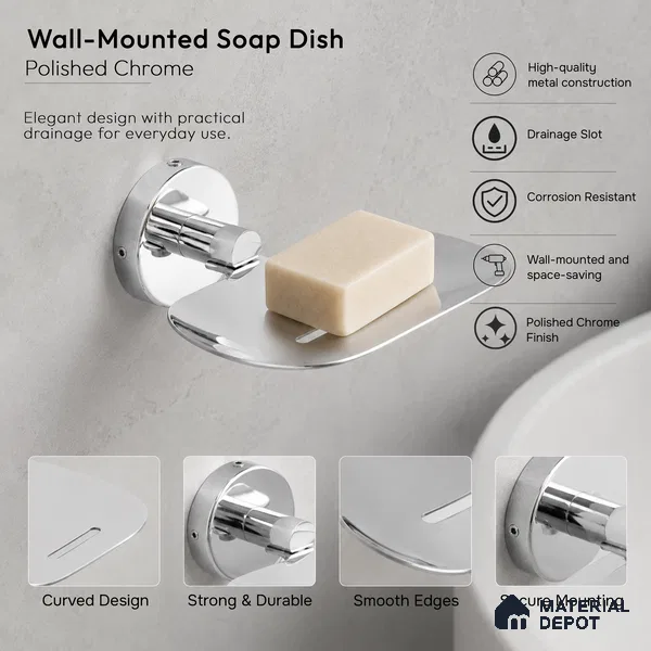 Soap Dish 9204-SD Toucan Chrome Finish SS 304 | 5 Years Warranty