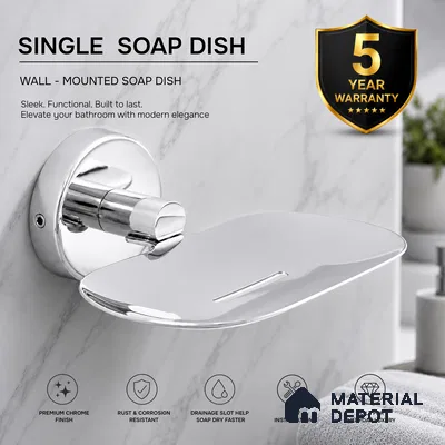Soap Dish 9204-SD Toucan Chrome Finish SS 304 | 5 Years Warranty