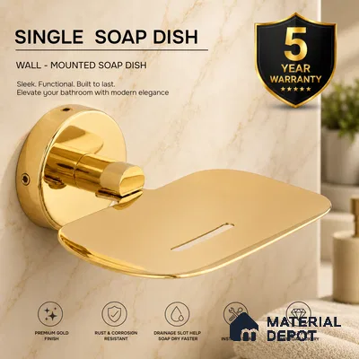 Soap Dish 9204-SD Toucan Gold Finish SS 304 | 5 Years Warranty