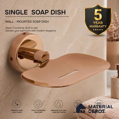 Soap Dish 9204-SD Toucan Rose Gold Finish SS 304 | 5 Years Warranty