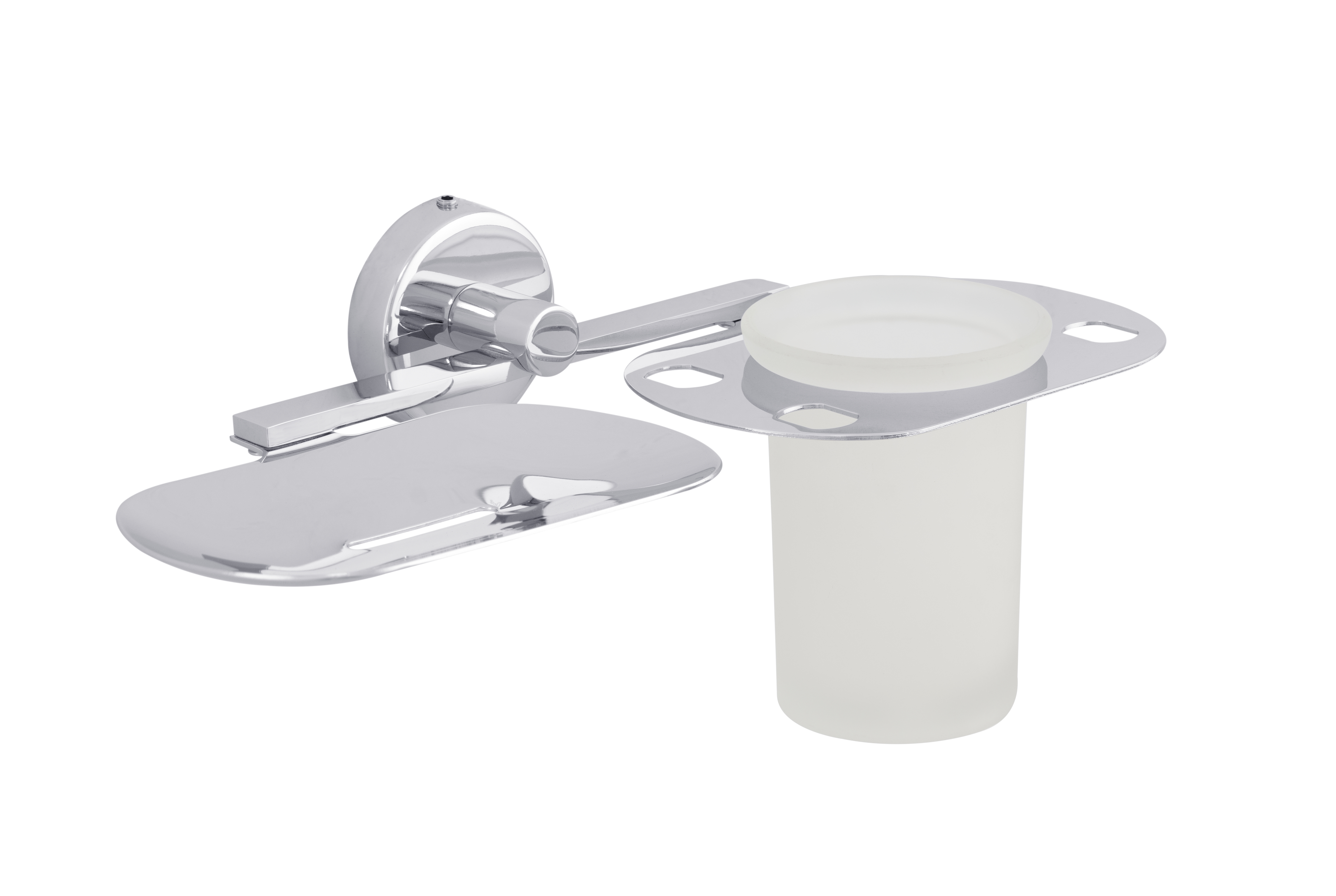 Soap Dish with Tumbler Holder 9507-TH Toucan Chrome Finish SS 304 | 5 Years Warranty