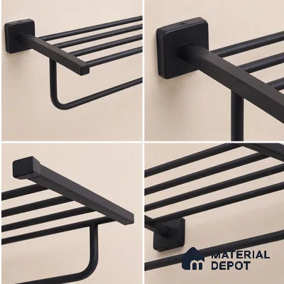 Towel Rack 9101-TWR Robiee Black Matt Finish SS 304 | 5 Years Warranty