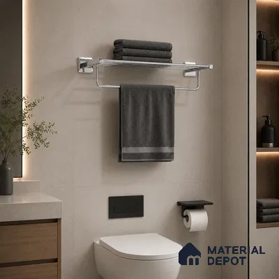 Towel Rack 9101-TWR Robiee Chrome Finish SS 304 | 5 Years Warranty