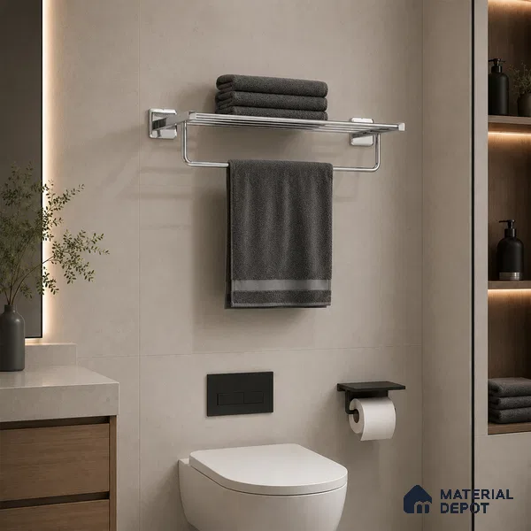 Towel Rack 9101-TWR Robiee Chrome Finish SS 304 | 5 Years Warranty