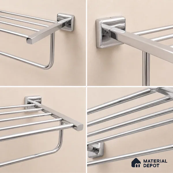 Towel Rack 9101-TWR Robiee Chrome Finish SS 304 | 5 Years Warranty