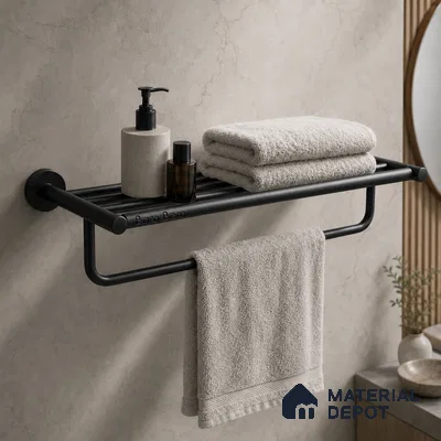 Towel Rack 9301-TWR Toucan Black Matt Finish SS 304 | 5 Years Warranty