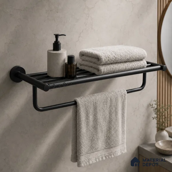 Towel Rack 9301-TWR Toucan Black Matt Finish SS 304 | 5 Years Warranty