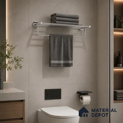 Towel Rack 9301-TWR Toucan Chrome Finish SS 304 | 5 Years Warranty
