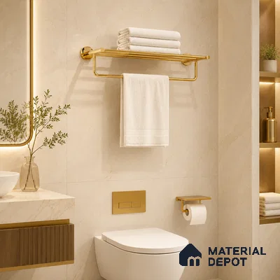 Towel Rack 9301-TWR Toucan Gold Finish SS 304 | 5 Years Warranty